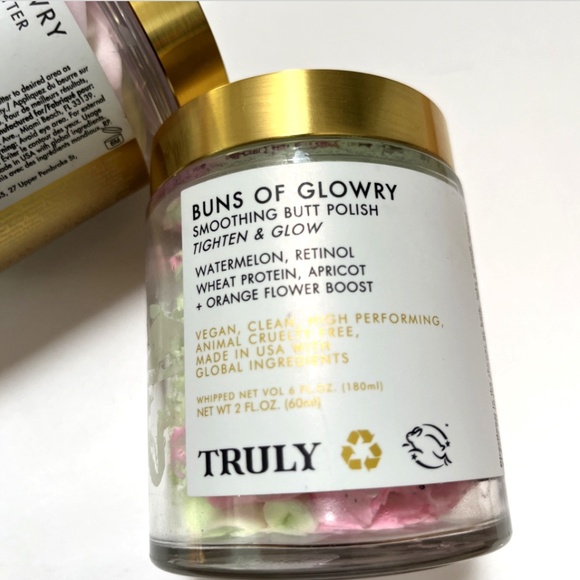 Truly Buns of Glowry Smoothing Butt Butter 2-Pack 2oz Firming Cream NWT Vegan - Picture 3 of 3